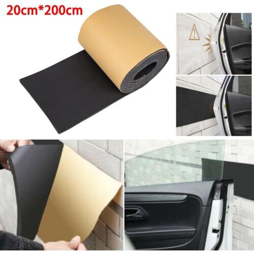 1pc 200*20cm Car Auto Door Protector Garage Rubber Strip Wall Guard Bumper Safety Parking Car Protection Accessories
