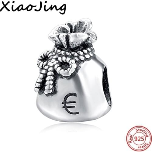 Hot Sale 925 Sterling Silver Beads Money Bag Pandora Charms Bead Fit Pandora Bracelet Bangle Diy Original Beads Jewelry Making