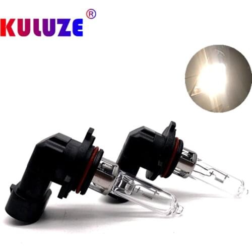 KULUZE 10Pcs 9005 12V65W Halogen Lamp Clear 3500K HB3 Quartz Glass Auto HeadLight Car Bulb high beam