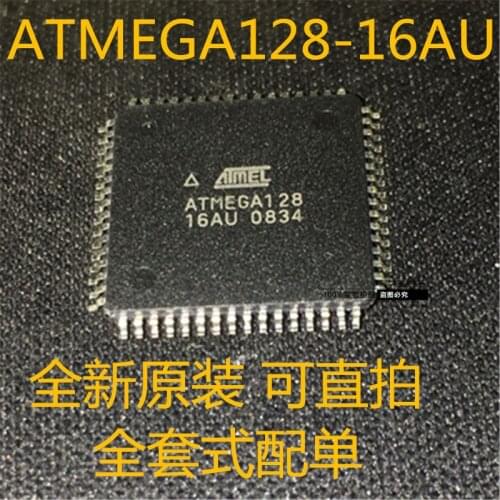 100% New&original ATMEGA128-16AU ATmega128 16MHz 128KB QFP64