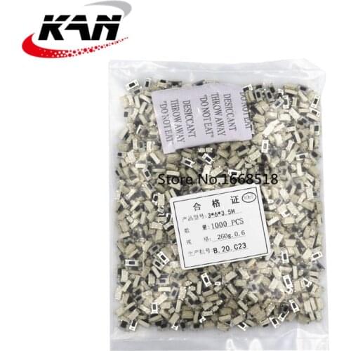 1000pcs Touch switch 3*6*3.5 mm 3x6x3.5 SMD MP3 MP4 MP5 Tablet PC button Bluetooth headset remote control micro switch