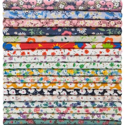 145cmx50cm Pure Cotton Poplin Printing Small Floral Fabric Summer Shirts Skirts Dresses Casual Wear Baby Clothes Cotton Fabrics