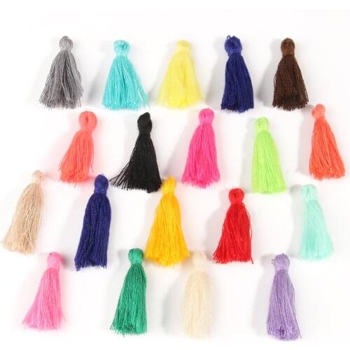 20pcs/Lot 3cm Cotton Small Tassels Fringe Cotton Tassels Trim For Sewing Curtains Accessories DIY Home Wedding Decoration
