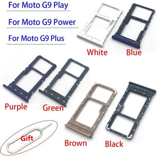 20Pcs/Lot，New Repair Part For Moto G9 Play / G9 Plus / G9 Power SIM Card Tray Slot Holder Replacement Part With Pin