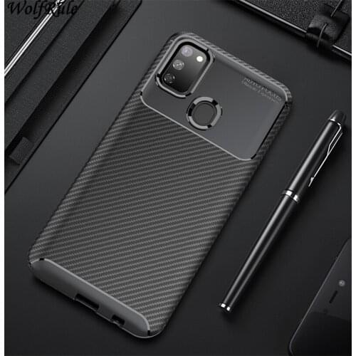 For Cover Samsung Galaxy M30S Case Shockproof Bumper Carbon Fiber Business Fashion Case For Samsung M30S Cover Samsung M30S 6.4"