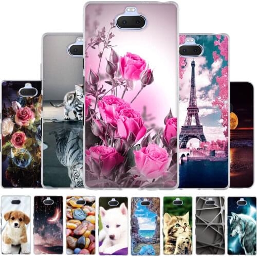 For Sony Xperia 10 Phone Case Cover For Sony XA3 Coque Soft Thin TPU Capa For Sony Xperia 10 Silicone Fashion Pattern Print Bag