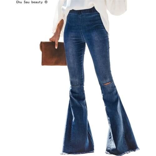 Chu Sau beauty Women's Flared Jeans