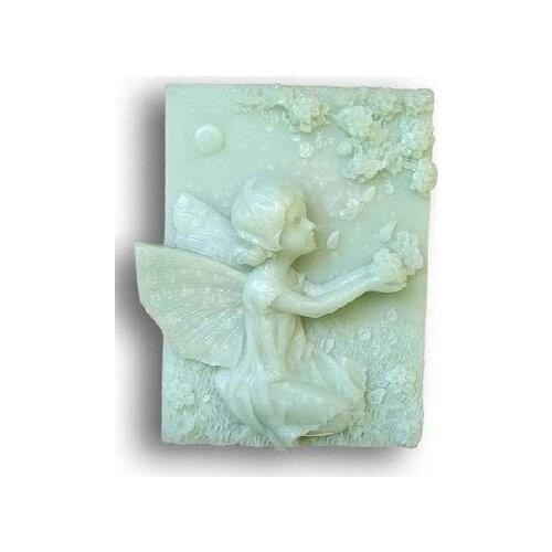 Flower Faerie play with Butterfly Craft Art Silicone Soap mold Craft Molds DIY Handmade soap molds