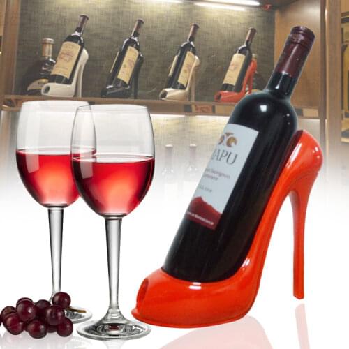 High Heel Shoe Wine Bottle Holder Stylish Wine Rack Gift Basket Accessories Home
