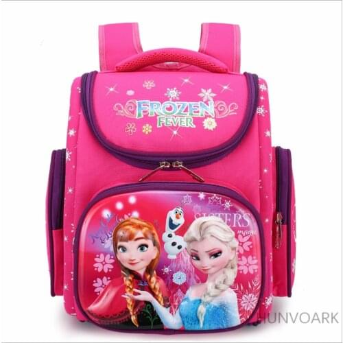 Disney frozen backpack Elsa Anna Snow Queen Olaf Backpacks kids primary school Bag Breathable backpack girls gift