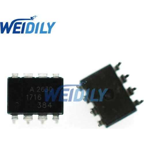 5PCS/LOT HCPL2630 DIP8 HCPL-2630 2630 A2630 DIP Photoelectric Coupler Optocoupler DIP-8