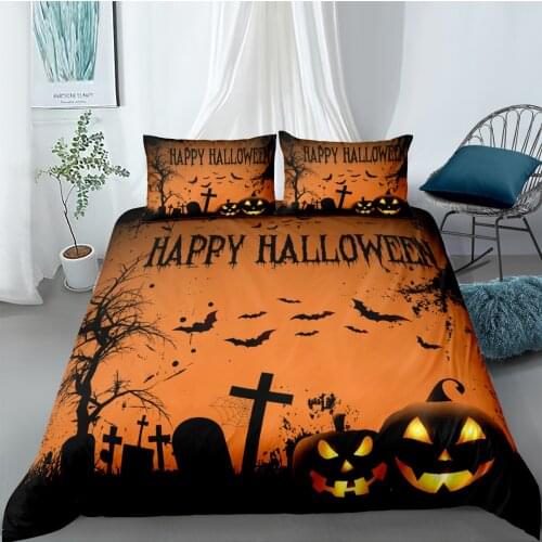3D Halloween Pumpkins Design Duvet Cover Sets Bedding Set Comforter Covers Pillow Covers Twin Single Double Size Home Texitle