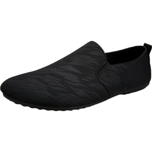 Mens Loafers Summer Retro Men Casual Lazy Shoes Peas Driving Shoes Slip On England Flat Breathable Casual Flats Shoes Fashion