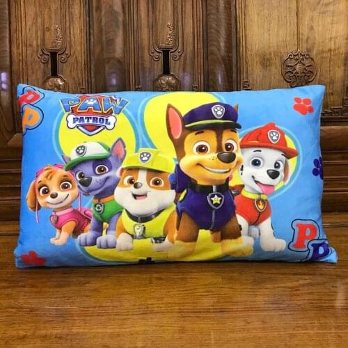 New Paw Patrol Cartoon Animation Household Items Sofa Cushion Car Waist Linen Hug Pillowcase Wangwang Team Dog Hug Pillowcase