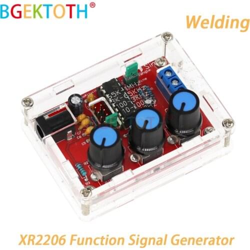 XR2206 Full Assembled Welding Function Signal Generator Welding Version Sine Triangle Square Wave 1HZ-1MHZ DDS