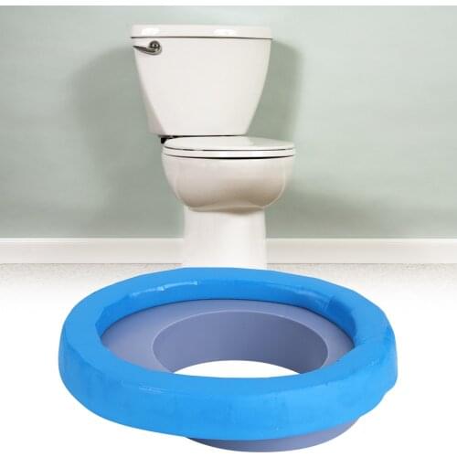 Adjustable Toilet Seal Ring Toilet Floor Flange Sealing Ring Bathroom Toilet Fitting Accessories Blue
