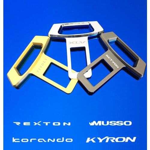 Car Seat Safety Belt Buckles Alarm Canceler For Ssangyong Actyon Korando Musso Rexton Rodius Tivoli XLV car accessories