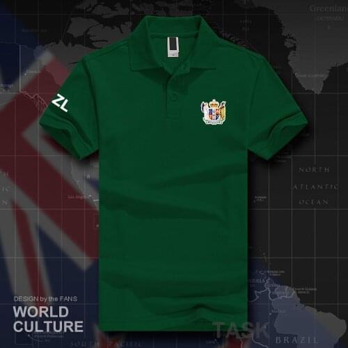 New Zealand Zealander polo shirts men short sleeve white brands printed for country 2018 cotton nation team new fashion NZL 20
