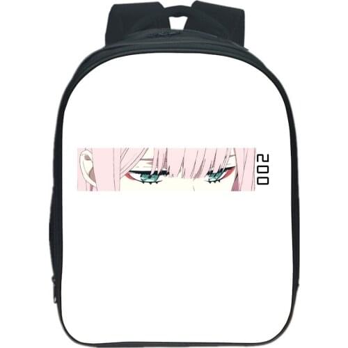 Darling In The Franxx Backpack Anime ZERO TWO Printing Design Fashion Rucksack Boy Girls Bag Teen Bookbag Children Bag Mochila