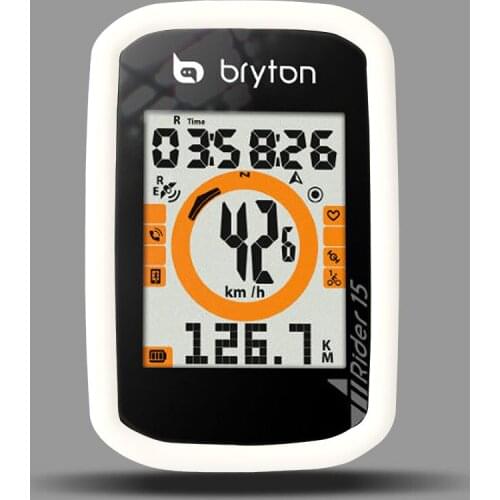 Bicycle R15 Silicone Rubber Protective Case with LCD Screen Film for Bryton Rider 15 Bike Cycling GPS Computers Smart Cover