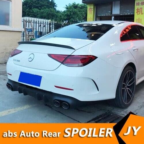 For Benz CLS C257 Spoiler 2019-2020 Benz C257 CLS300 CLS350 CLS63 Spoiler ABS Material Car Rear Wing Primer Spoiler