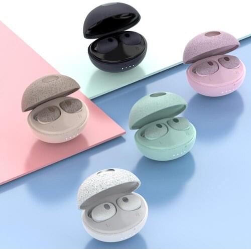 T2S TWS Bluetooth Wireless Earphones V5 Wireless in-Ear Headset with Microphone Stereo HiFi HD Call Power Bank Headsets