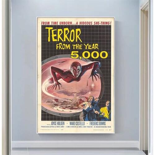 V2193 Terror from the Year 5000 Vintage Classic Movie Wall Silk Cloth HD Poster Art Home Decoration Gift
