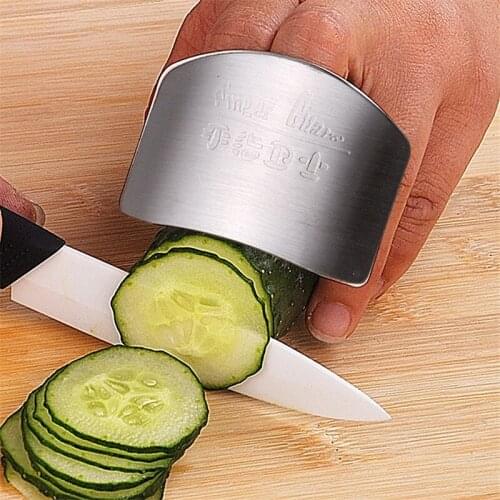 Stainless Steel Finger Hand Protector Guard Knife Cut Finger Protection Vegetable Cutting Hand Guard Kitchen Tool Gadgets