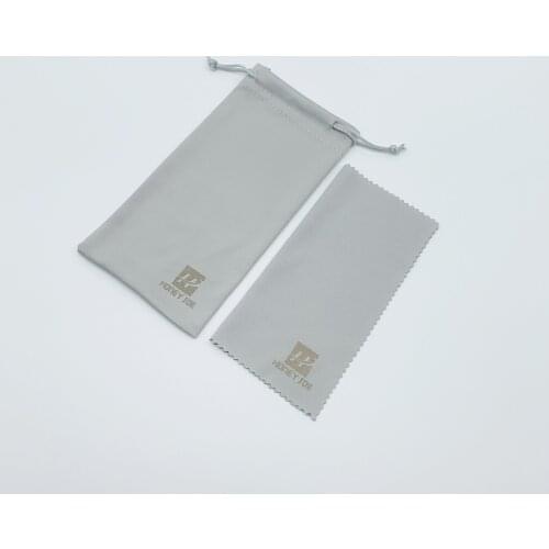 High Quality 2 Sets of Sunglasses Pouch + Cloth Bag eyeglasses pouch Eyewear Accessories fits for all sunglasses Glasses