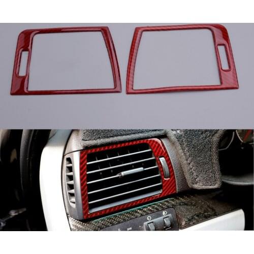 2pcs Dashboard Side Air Vent Outlet Trim Frame Moulding Cover Fit For BMW 3 Series E46 1998 1999 2000 2001 2002 2003 2004 2005