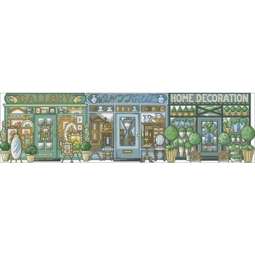 28- Permin-Shop 4 Needlework,For Embroidery,DIY 14CT Unprinted Arts Cross stitch kits Set Cross-Stitching Home Decor