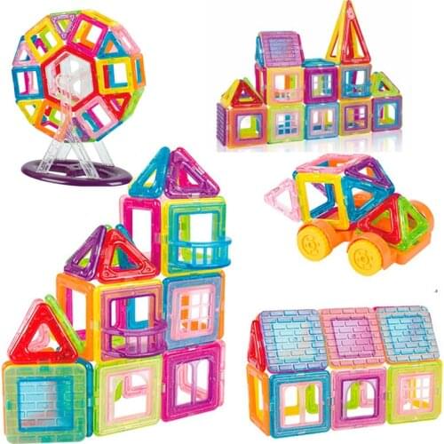 42-184pcs Mini Magnetic Blocks Magnet Constructor Designer Models & Building Toys Magnetic Toys For Children Gifts