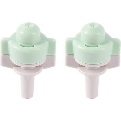 6mm Interface Atomizing Micro Spray Nozzles Single Misting Nozzle Garden Greenhouse Fogger Cooling Humidification Fitting 5 Pcs