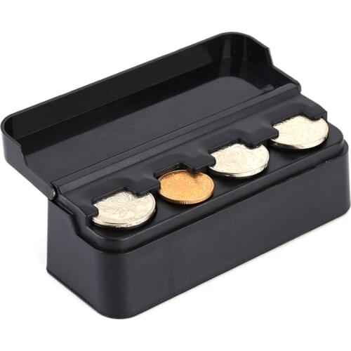 Car-Styling 2016 New Arrive Car Coin Pocket Case Loose Change Storage Box Money Wallet Piggy Bank Holder Organizer New