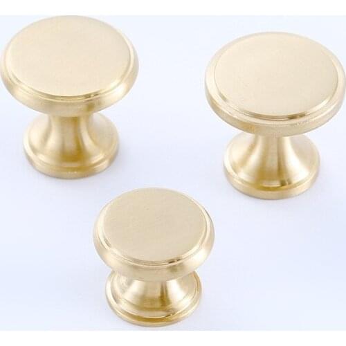 Door Knob and Handles Modern Simple Matt Silver Brass Cupboard Wardrobe Dresser Shoe Box Desk Drawer Cabinet Knobs Pulls Knobs