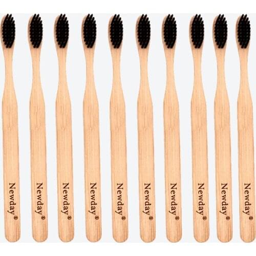Eco Bamboo Toothbrush100 Pcs/Lot Wood Toothbrush Bamboo Soft Bristles Natural Eco Capitellum Bamboo Fibre Bamboo Toothbrush