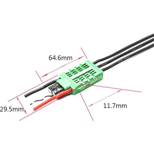 Flycolor FlyDragon Slim 60A 4-6S ESC Speed Control Waterproof For Quadcopter Hex Multirotor Plant Agriculture UAV Drone