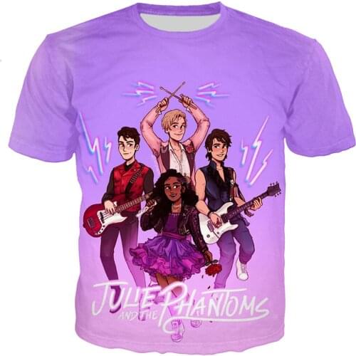 Julie and the Phantoms T Shirt Men/women 3D Printed T-shirts Casual Harajuku Style Tshirt Streetwear Tops