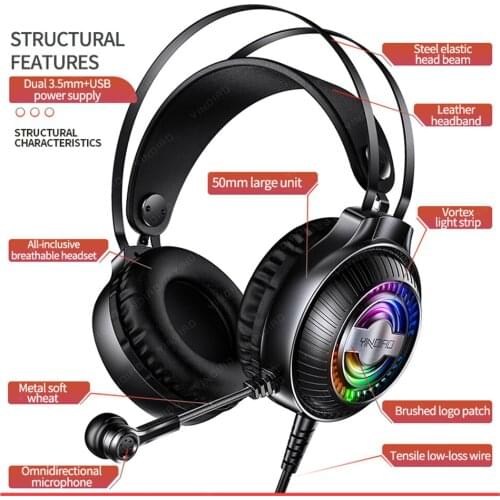 Gaming Headset Bass Stereo Over-Head Earphone with Microphone For PS4 Xbox Play Station 4 Nintendo Switch Tablet Wired Headphone
