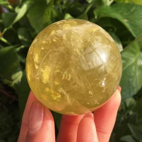 High Quality Natural Citrine Ball Healing Crystal Stone Sphere Magic Stone For Healing