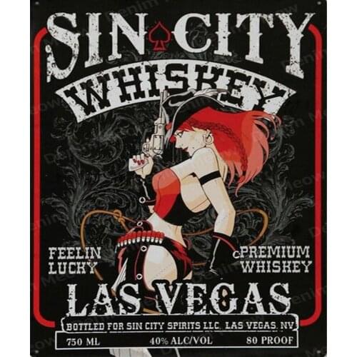 JMINE Div 5D LAS VEGAS SIN CITY WHISKEY Wine Girl Gun Full Diamond Painting kits art Cartoon 3D paint by diamonds