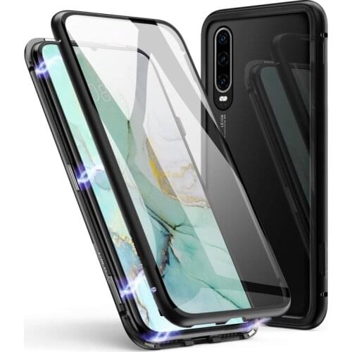 Magnetic Case for Huawei Honor 20 10 Lite Pro 9X 8X Double Side Tempered Glass Metal Cover for Honor View 30 20 P Smart Z Case