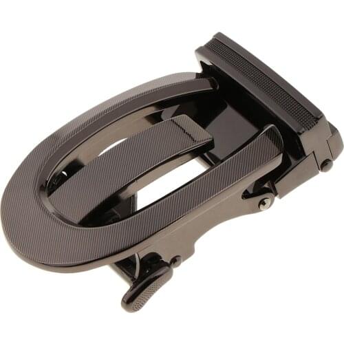 Men Fashion Business Casual Style Ratchet Belt Buckle Automatic Slide Buckle