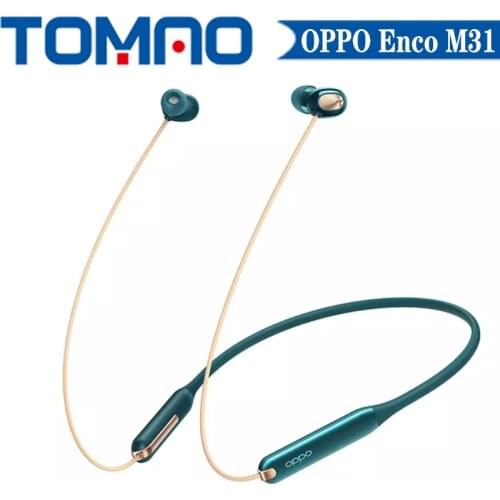 Original New OPPO Enco M31 EWN10 Wireless Bluetooth 5.0 Sport Neck Hanging Earphones Call Noise Reduction Headset