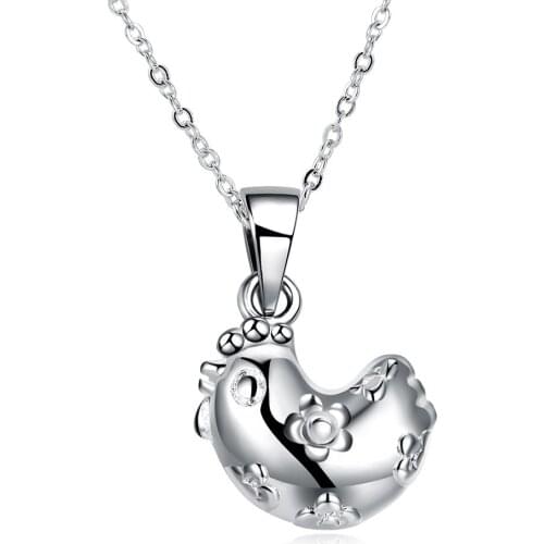 Popular Necklace Fashion Jewelry Silver Plated Pendant Necklace For Women Classic jewelry Romantic Christmas Gift