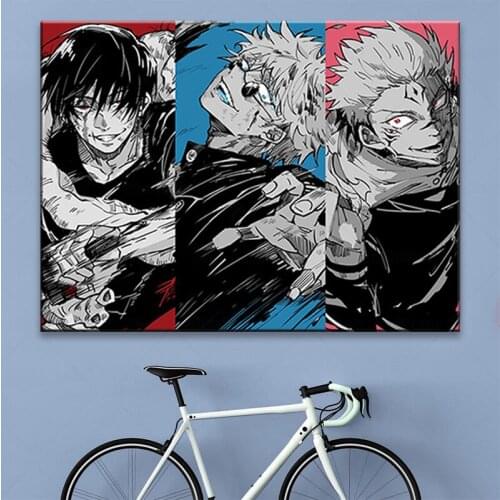Hd Print Jujutsu Kaisen Gojo Satoru Poster Japan Anime Role Painting Home Decor Modular Modern Living Room Frame