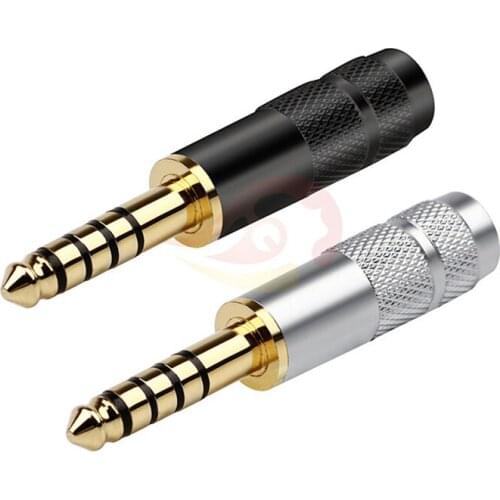 4.4mm Connector 5 Pole 4-Layer Gold Plated Earphone Plug Audio Jack Metal Adapter Wire Connectors For NW-WM1Z/A HiFi Headset