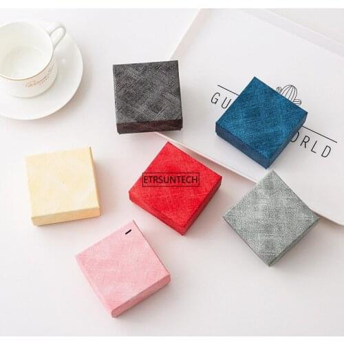 200pcs Jewelry Package Box Available Ring Earrings Jewelry Organizer Storage Gift Box Gift Ring Earring Packaging