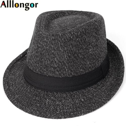 New Autumn 2020 Winter Fedoras Hat Men vintage black bonnet sombrero hombre Panama jazz cap dad hat