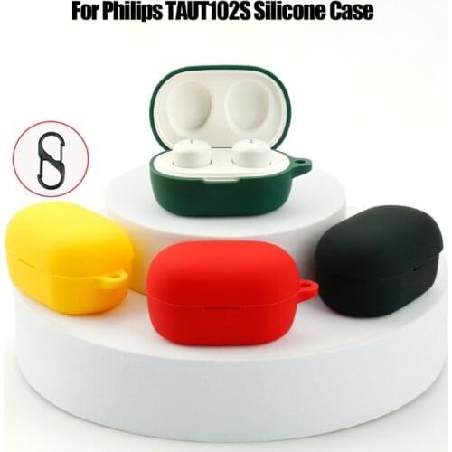 Silicone Protective Cover Shell Anti-fall Earphone Case for Philips UT102S TAUT102S Wireless Bluetooth Earphones Accessories
